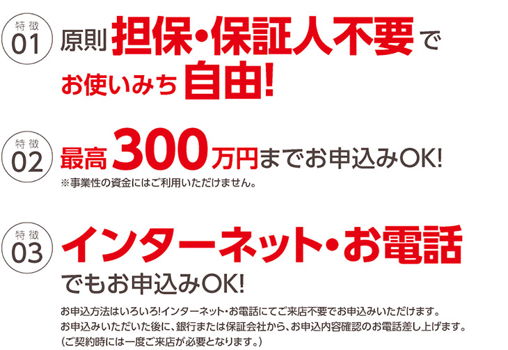 ながさきフリーローン フィットスタイルの特徴