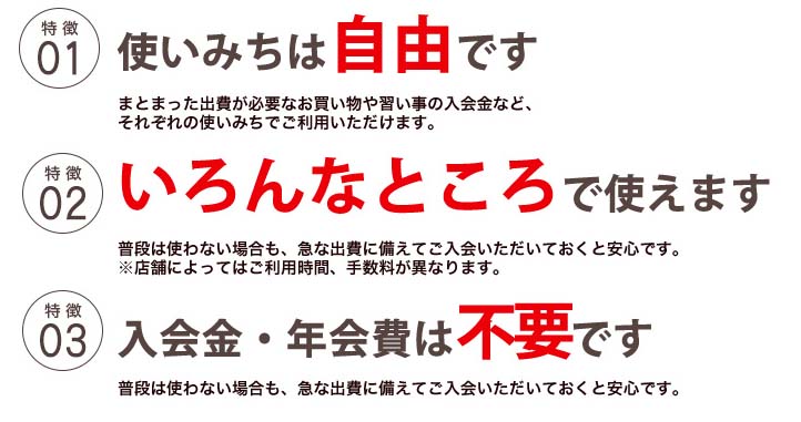 ながさきカードローンV-CLASSの特徴
